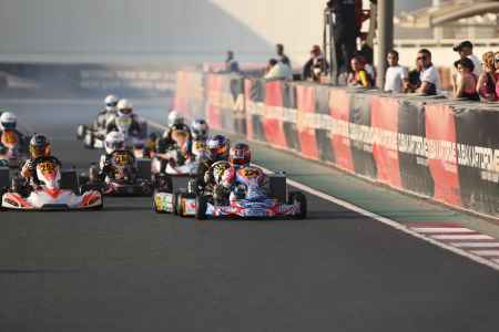 Junior Class Race Start - X30 Challenge UAE 2017/2018 Round 1 - Dubai Kartdrome