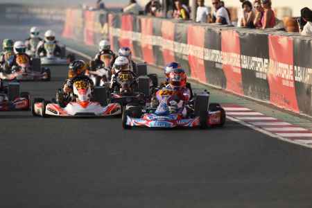 Junior Class Race Start - X30 Challenge UAE 2017/2018 Round 1 - Dubai Kartdrome