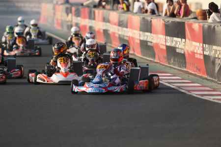 Junior Class Race Start - X30 Challenge UAE 2017/2018 Round 1 - Dubai Kartdrome