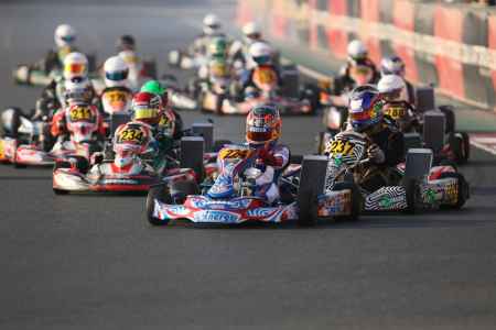 Junior Class Race Start - X30 Challenge UAE 2017/2018 Round 1 - Dubai Kartdrome