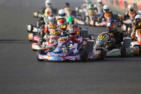 Jamie Day - Junior Class Race Start - X30 Challenge UAE 2017/2018 Round 1 - Dubai Kartdrome
